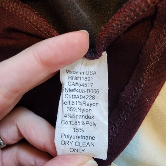 Bailey 44 Legacy of Terror Faux Leather Peplum Top Burgundy - Picture 4 of 4